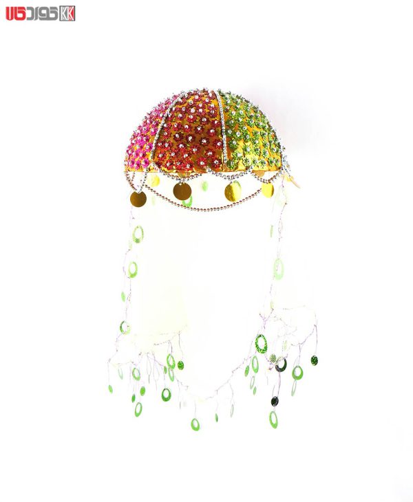 کلاه سنتی دخترانه کردستان طرح روژا