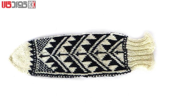 جوراب پشمی مردانه دستبافت سنتی کردستان کد 113