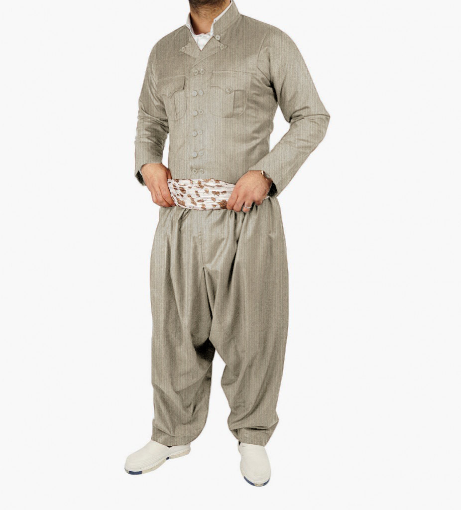 لباس کردی مردانه طرح مهابادی راه راه لباس کردی مردانه طرح مهابادی راه راه