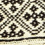 جوراب مردانه سنتی کردستان طرح هندسی رنگ قهوه ای - کرم
