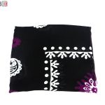 روسری سنتی کردستان نخی سایز 1.35 رنگ مشکی- بنفش