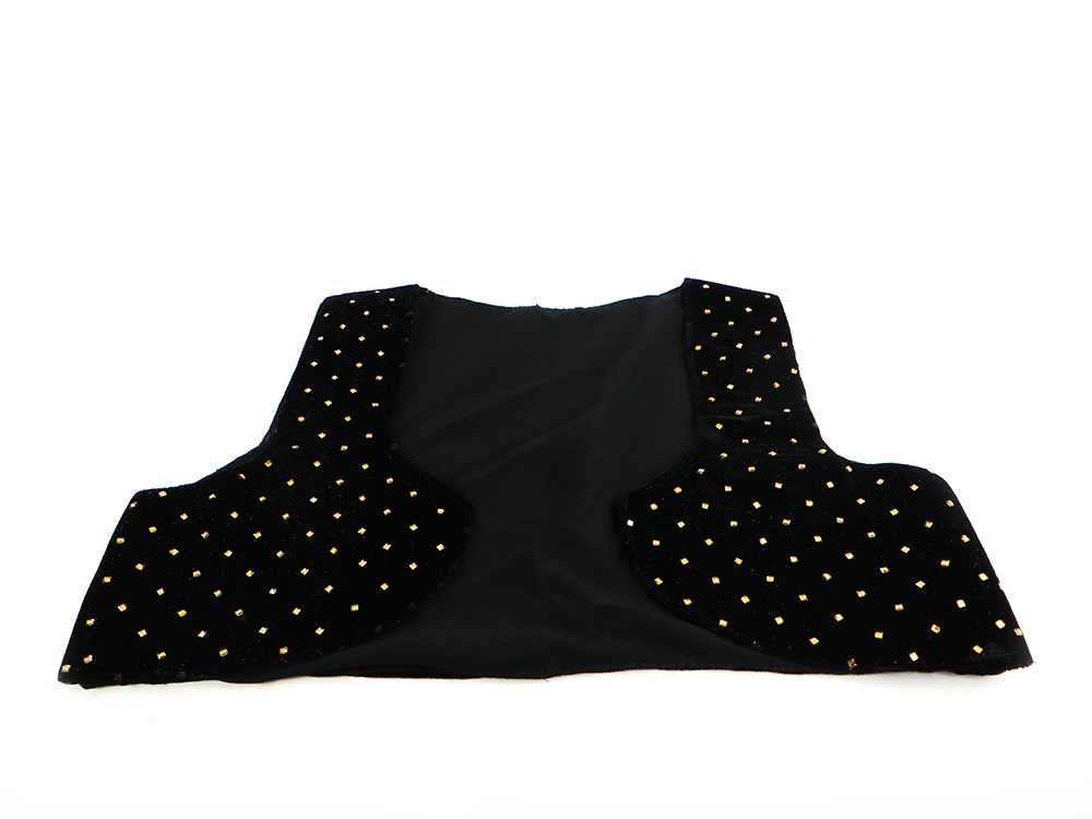 جلیقه زنانه سنتی کردستان طرح سنگ دوزی رنگ مشکی جلیقه زنانه سنتی کردستان طرح سنگ دوزی رنگ مشکی