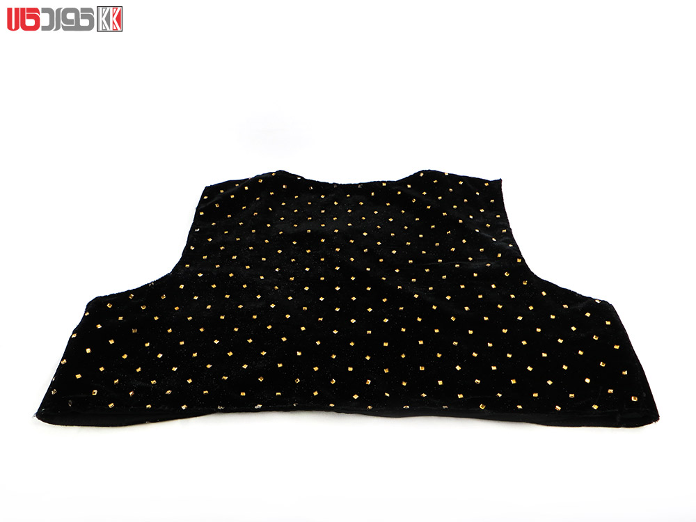 جلیقه زنانه سنتی کردستان طرح سنگ دوزی رنگ مشکی