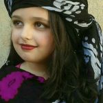 روسری سنتی کردستان نخی سایز 1.35 رنگ مشکی- بنفش