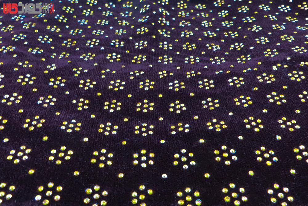 جلیقه زنانه سنتی کردستان طرح سنگ دوزی رنگ بنفش