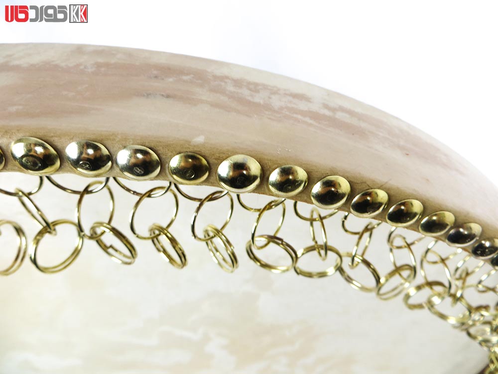 دف پوستی ابروبادی استاد حیدر محمدی طرح طوق ساده دف پوستی ابروبادی استاد حیدر محمدی طرح طوق ساده