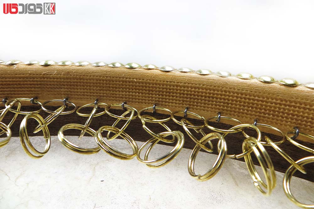 دف پوستی ابروبادی قهوه ای استاد حیدر محمدی طرح طوق ساده دف پوستی ابروبادی قهوه ای استاد حیدر محمدی طرح طوق ساده