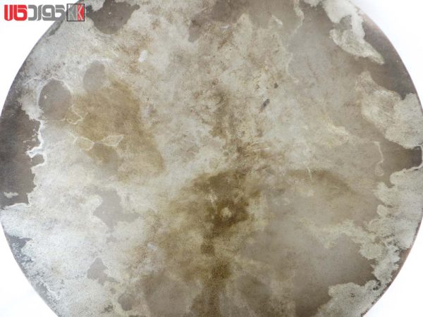 دف پوستی ابروبادی قهوه ای استاد حیدر محمدی طرح کمانه ساده
