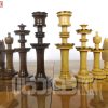 مهره شطرنج چوبی ساده طرح کرفتو
