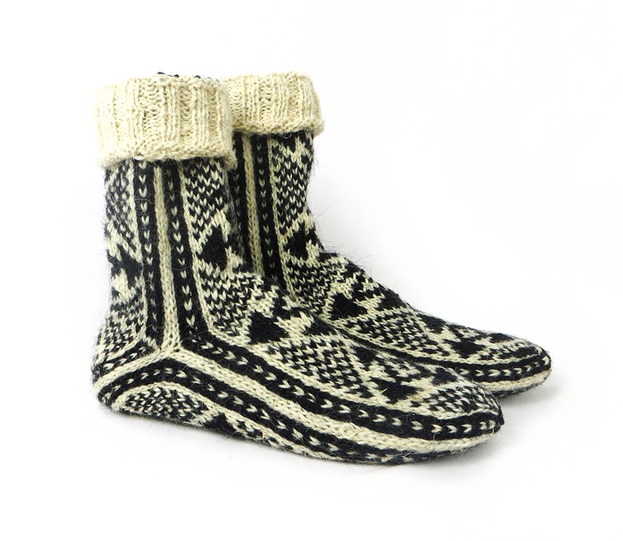 IMG_4217 جوراب پشمی مردانه دستبافت سنتی کردستان کد 103