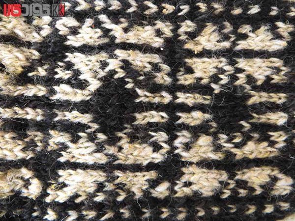 جوراب پشمی مردانه دستبافت سنتی کردستان کد 104