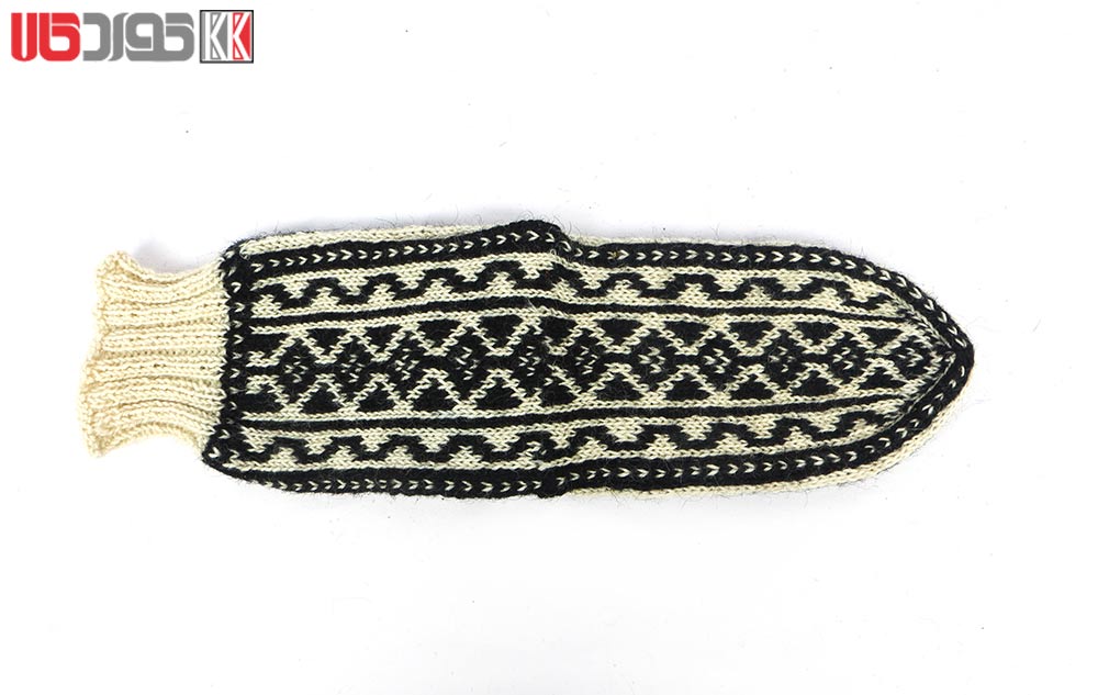 جوراب پشمی مردانه دستبافت سنتی کردستان کد 110 جوراب پشمی مردانه دستبافت سنتی کردستان کد 110