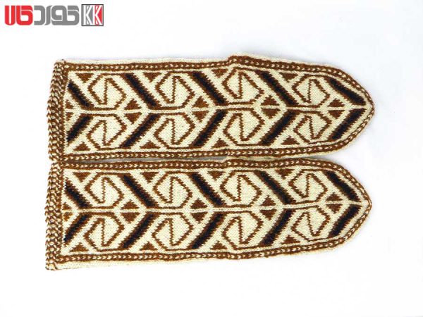 جوراب پشمی زنانه دستبافت سنتی کردستان کد 113