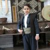 جلیقه نمدی کردستان(فرنجی هورامان) بچه گانه قهوه ای