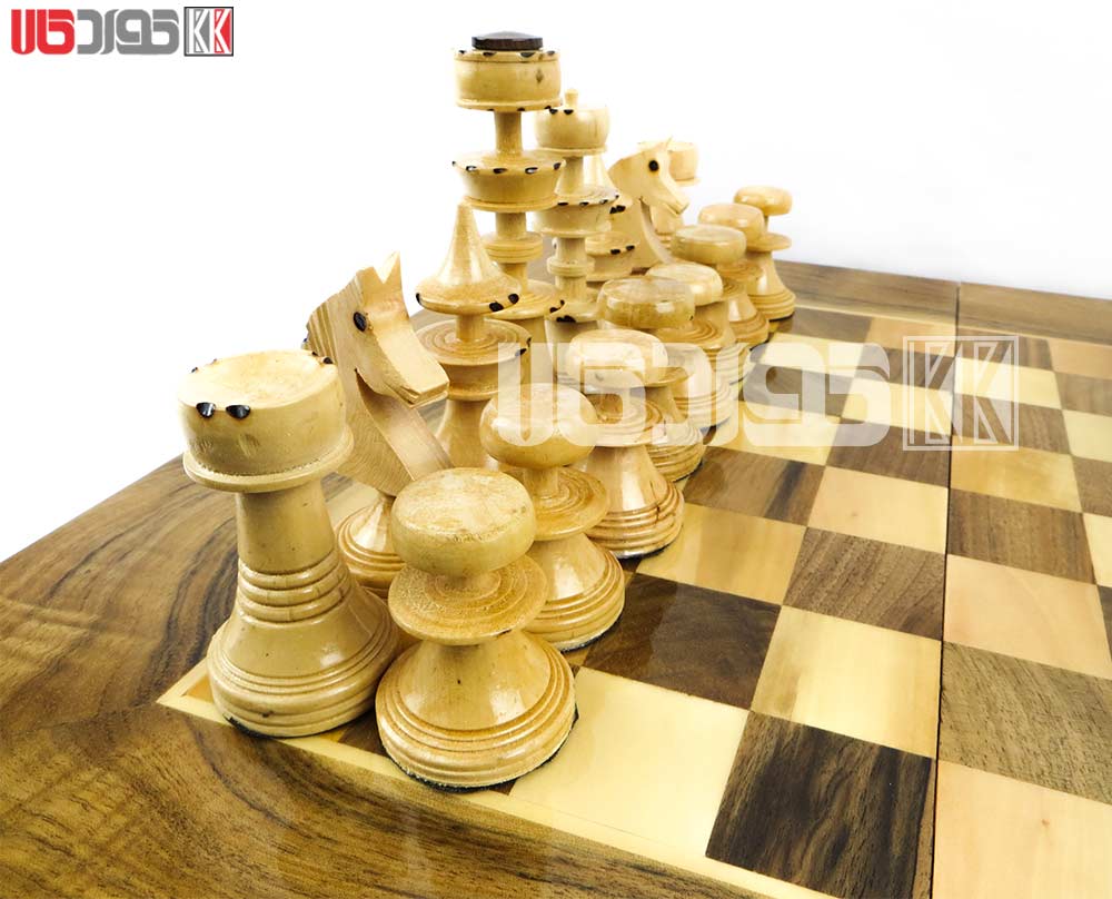 مهره شطرنج چوبی کلاه دار طرح سیروان