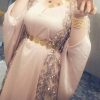 پارچه لباس کردی زنانه توری پولک ریسه ایی کد A-104