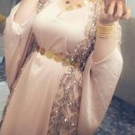پارچه لباس کردی زنانه توری پولک ریسه ایی کد A-104