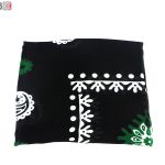 روسری سنتی کردستان نخی سایز 1.35 رنگ مشکی- سبز
