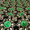 جلیقه زنانه سنتی کردستان طرح گلدوزی رنگ سبز- طلایی