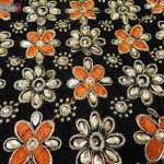 جلیقه زنانه سنتی کردستان طرح گلدوزی رنگ نارنجی- طلایی