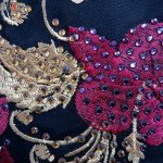 پارچه لباس زنانه حریر خاویار طرح گل 3.5 متری