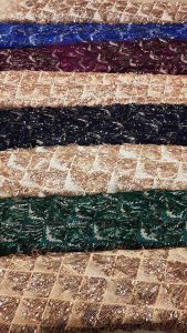 پارچه لباس کردی زنانه توری پولک ریسه ایی کد A-104