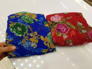 پارچه لباس کردی زنانه حریر ابریشمی بدون نیاز به آستر کد B-102