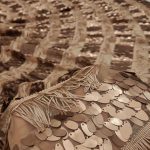 پارچه لباس کردی زنانه توری اتریشی پولک لرزان رنگبندی کد A-108