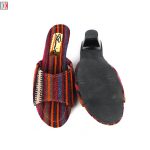 صندل زنانه سنتی کردستان طرح جاجیم سایز 40