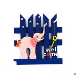 آویز جاکلیدی دیواری چوبی فانتزی کد 101