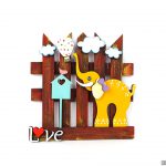 آویز جاکلیدی دیواری چوبی فانتزی کد 101