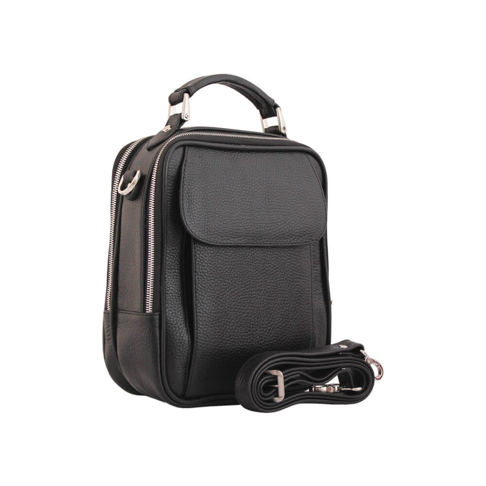 کیف دوشی چرم طبیعی جانتا کد 018B