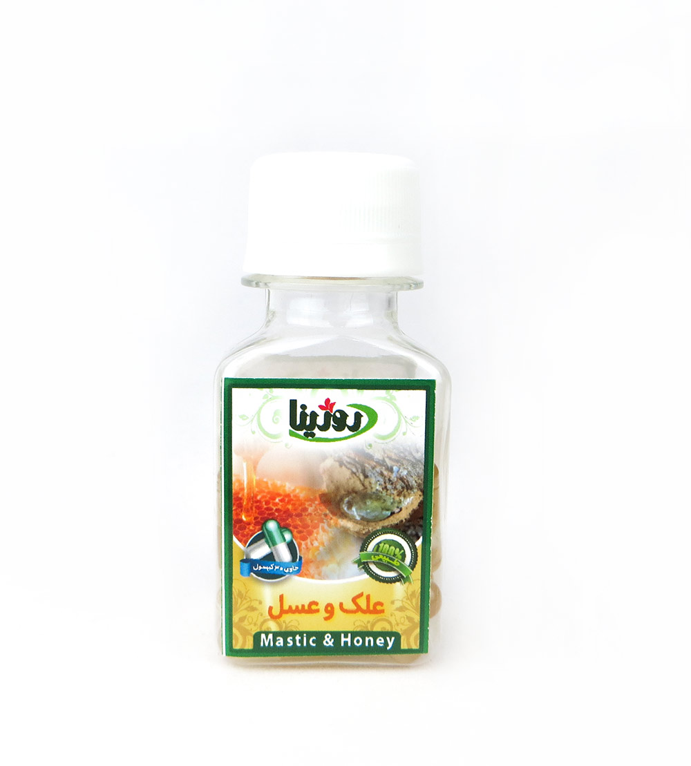 کپسول سقز طبيعی کردستان (علک و عسل) 20 عددی