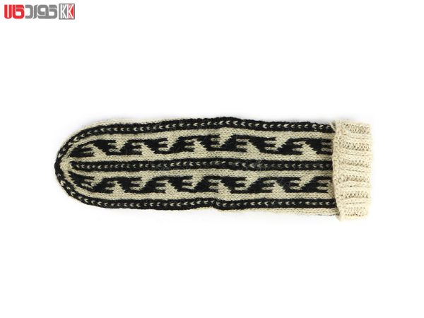 جوراب پشمی مردانه دستبافت سنتی کردستان کد 115 سایز 44-45