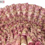 پارچه لباس زنانه حریر سیم دار سرخابی 3.5 متری