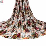 پارچه لباس زنانه مخمل کشی سنگ دار کالباسی 2.5 متری