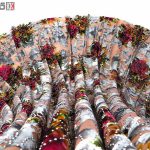 پارچه لباس زنانه مخمل کشی سنگ دار کالباسی 2.5 متری