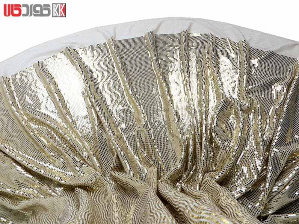 پارچه لمه آینه ای رنگ بژ 2 متری کد 101