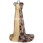 پارچه لباس زنانه مخمل کشی سنگ دار کالباسی 2.5 متری