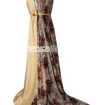 پارچه لباس زنانه مخمل کشی سنگ دار کالباسی 2.5 متری