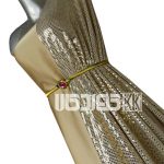 پارچه لمه آینه ای رنگ بژ 2 متری کد 101