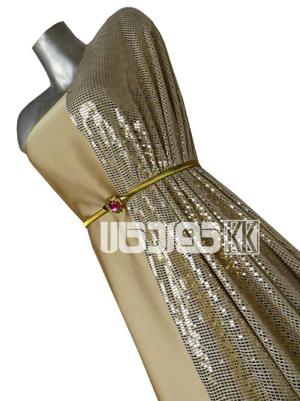 پارچه لمه آینه ای رنگ بژ 2 متری کد 101