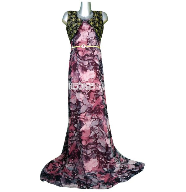 پارچه لباس زنانه حریر رنگ صورتی 3.5 متری