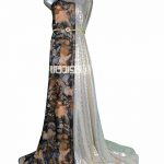 پارچه لباس زنانه حریر رنگ نارنجی 3.5 متری