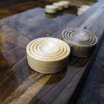 مهره تخته نرد چوبی خودرنگ کد 101