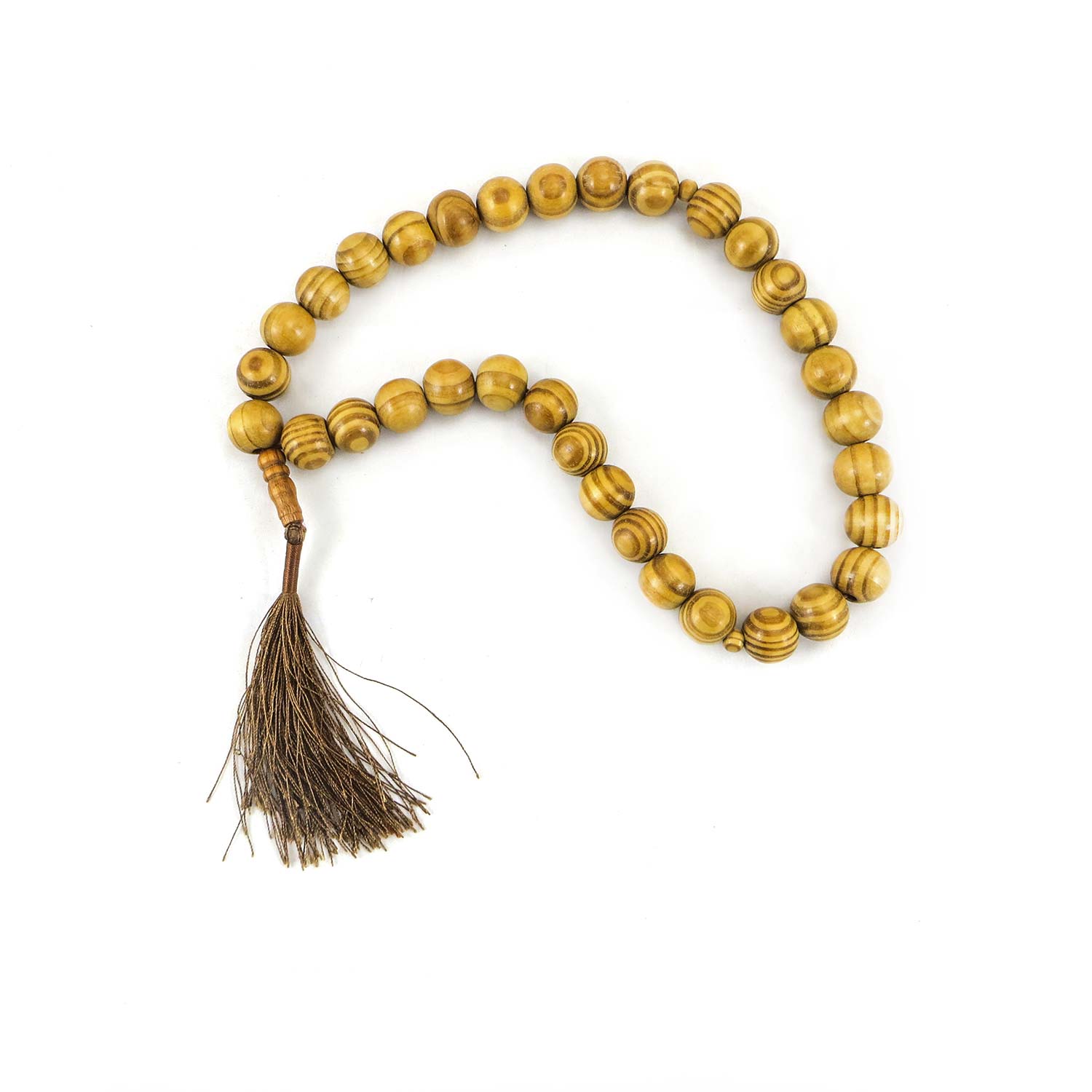 تسبیح چوبی 33 دانه دستساز کردستان کد1 تسبیح چوبی 33 دانه دستساز کردستان کد1