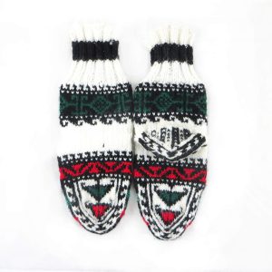 جوراب بافتنی کاموایی بچه گانه کردستان کد 7