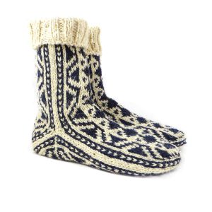 جوراب پشمی دستبافت سنتی کردستان کد 129 سایز 40-41