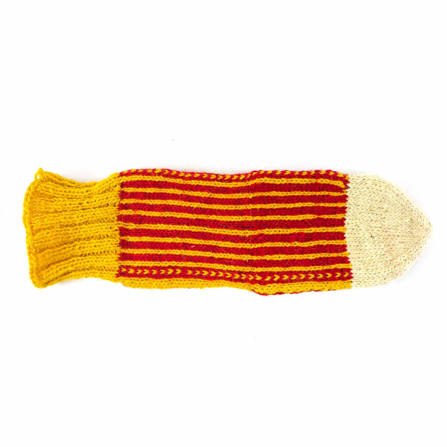 جوراب پشمی دستباف سنتی کردستان کد 136 سایز 40-41 جوراب پشمی دستباف سنتی کردستان کد 136 سایز 40-41