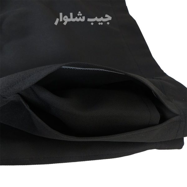 شلوار کردی مجلسی مردانه پارچه سوپر رنگ مشکی قد 110